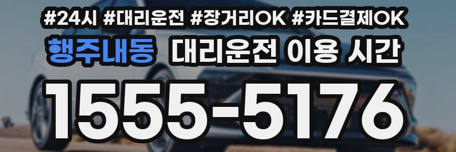 행주내동 대리운전 이용 시간