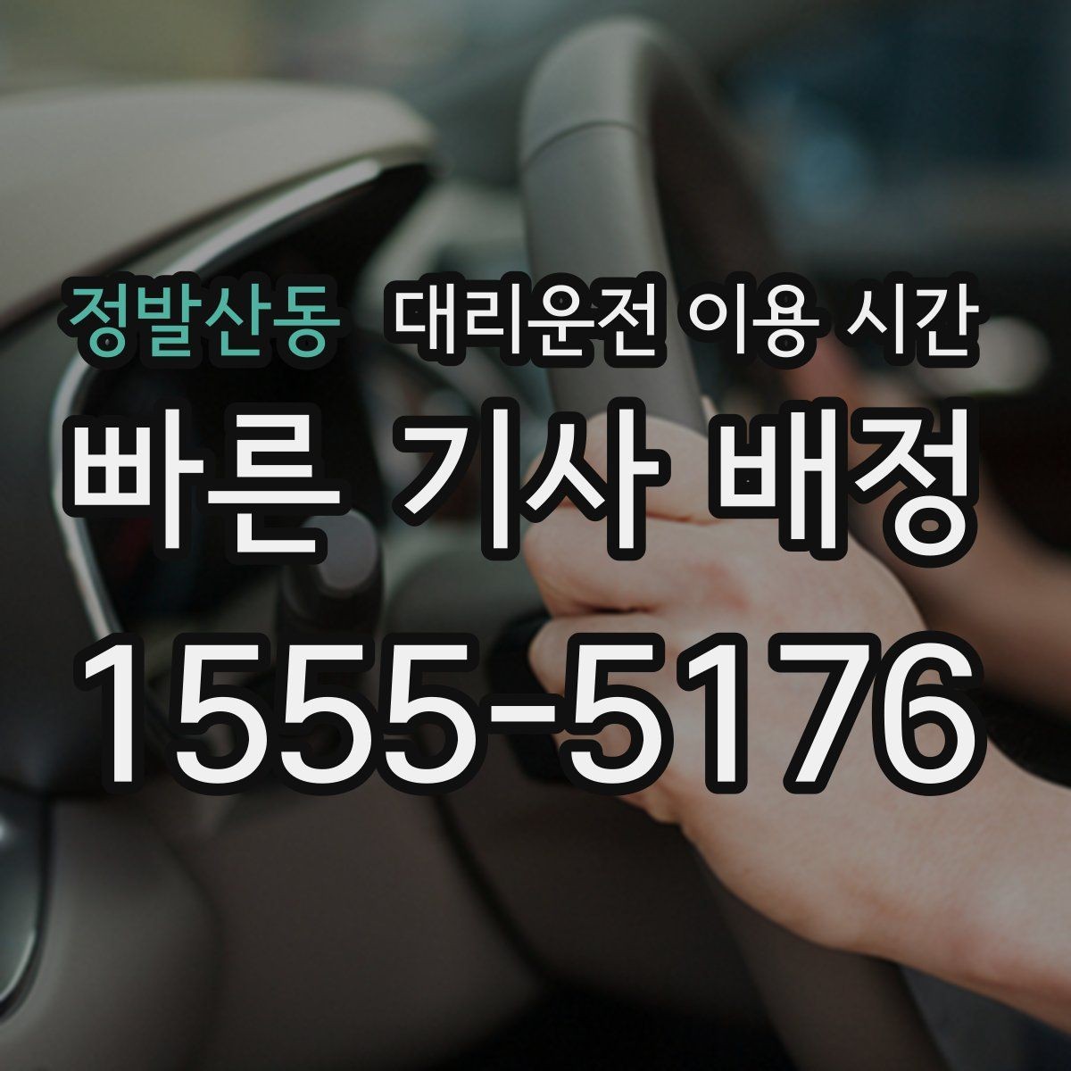 정발산동 대리운전 이용 시간 막차 이후 이동 계획 세우는 기준