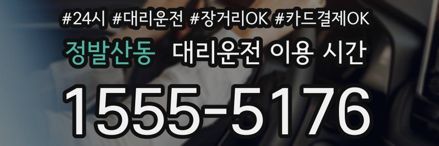정발산동 대리운전 이용 시간