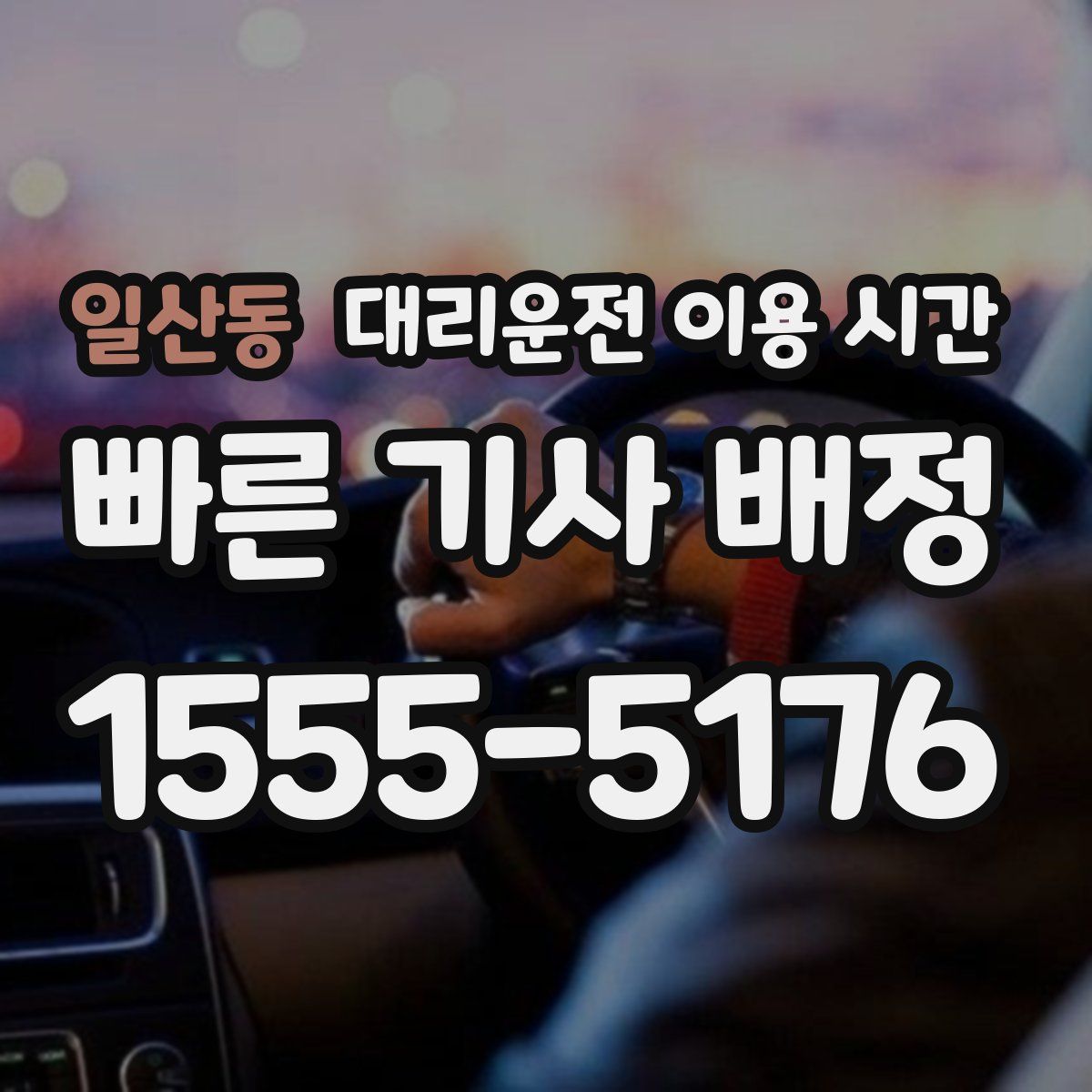 일산동 대리운전 이용 시간