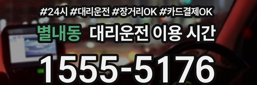 별내동 대리운전 이용 시간