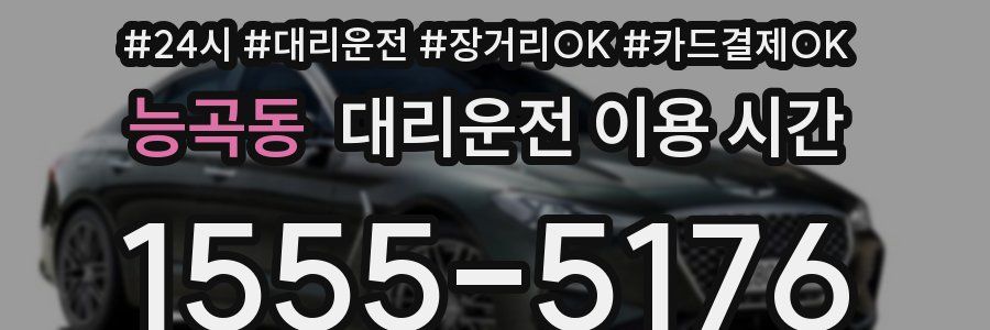 능곡동 대리운전 이용 시간