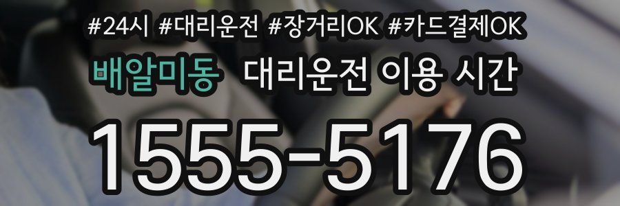 배알미동 대리운전 이용 시간