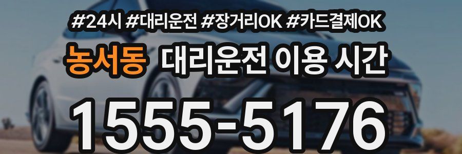 농서동 대리운전 이용 시간