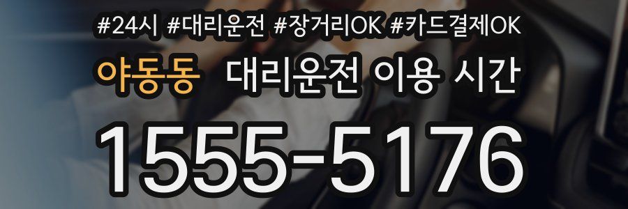 야동동 대리운전 이용 시간