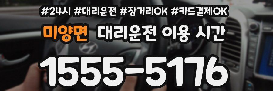 미양면 대리운전 이용 시간