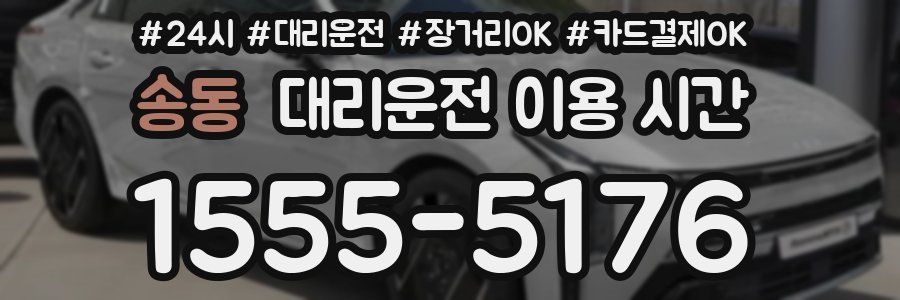송동 대리운전 이용 시간