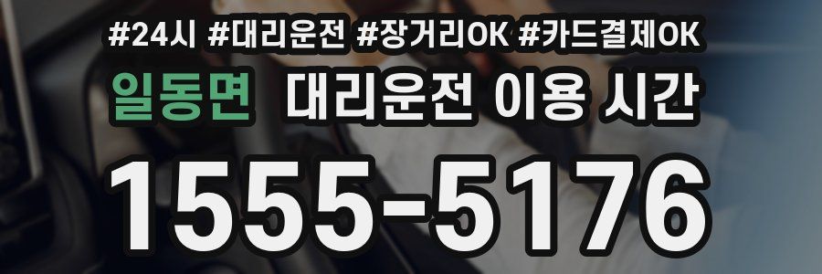 일동면 대리운전 이용 시간