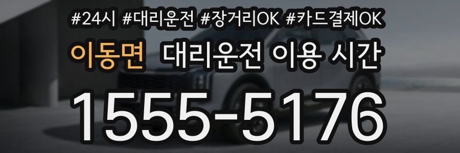 이동면 대리운전 이용 시간