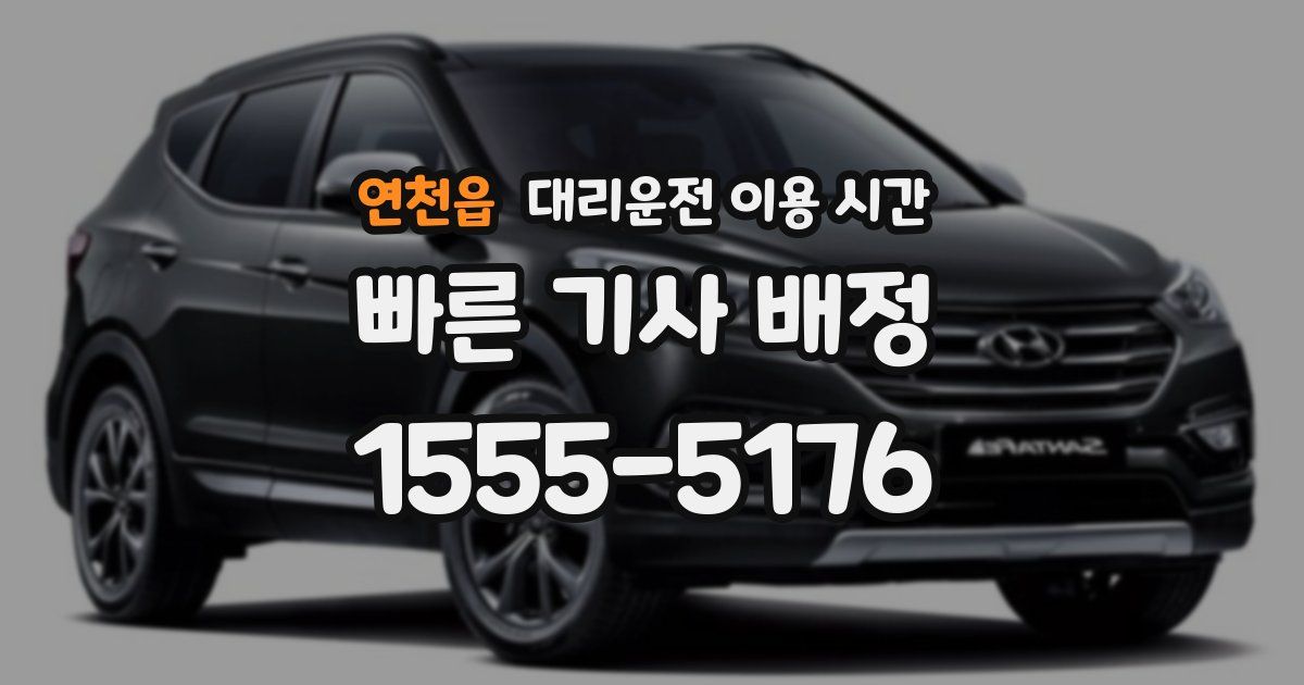 연천읍 대리운전 이용 시간