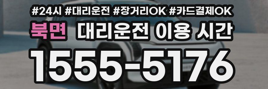북면 대리운전 이용 시간