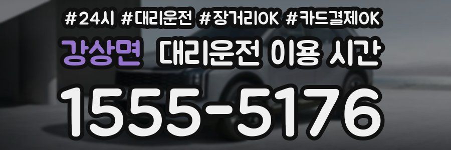 강상면 대리운전 이용 시간