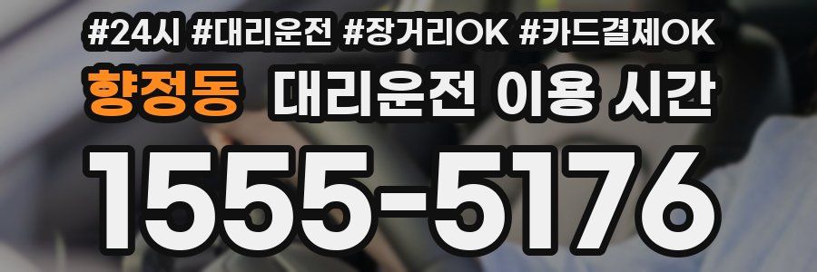 향정동 대리운전 이용 시간