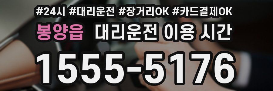 봉양읍 대리운전 이용 시간