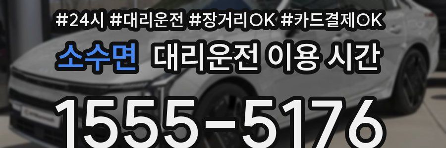 소수면 대리운전 이용 시간