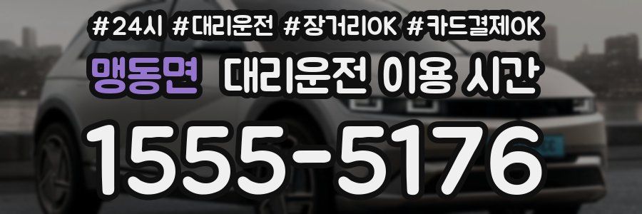 맹동면 대리운전 이용 시간
