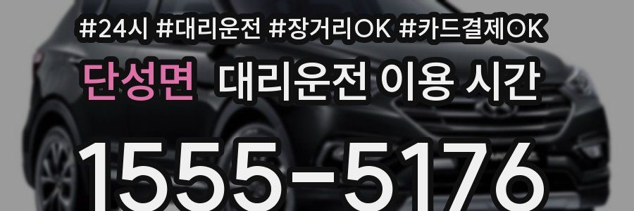 단성면 대리운전 이용 시간