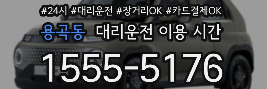 용곡동 대리운전 이용 시간
