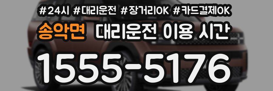 송악면 대리운전 이용 시간