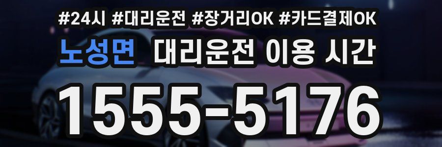 노성면 대리운전 이용 시간