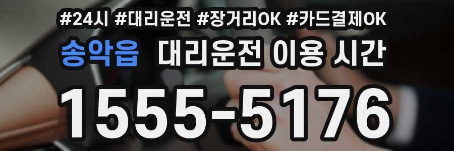 송악읍 대리운전 이용 시간