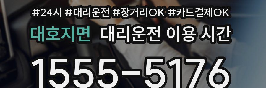 대호지면 대리운전 이용 시간