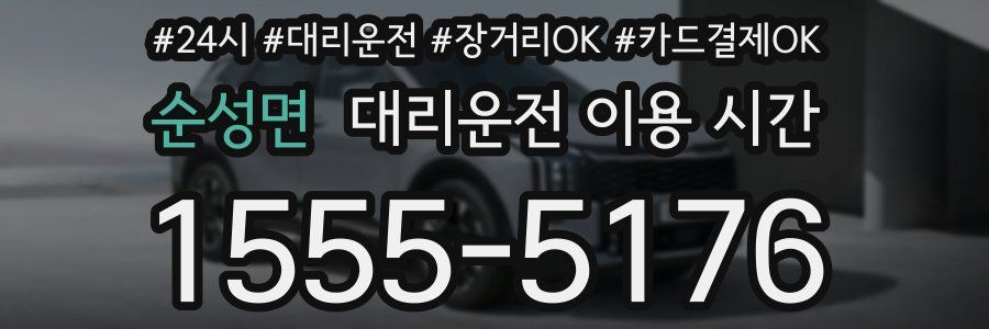 순성면 대리운전 이용 시간