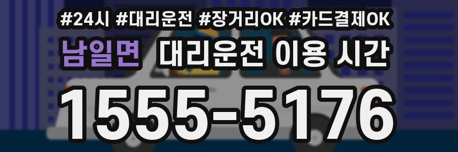남일면 대리운전 이용 시간