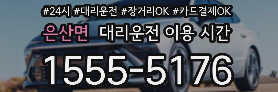은산면 대리운전 이용 시간