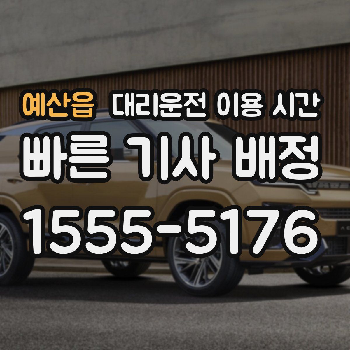 예산읍 대리운전 이용 시간