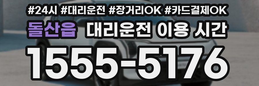 돌산읍 대리운전 이용 시간