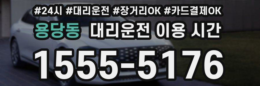 용당동 대리운전 이용 시간