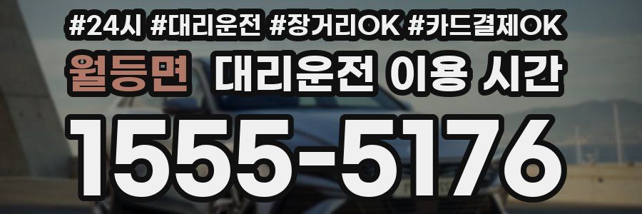 월등면 대리운전 이용 시간