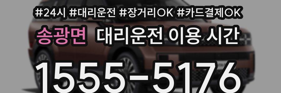 송광면 대리운전 이용 시간