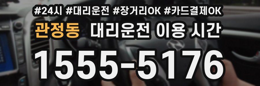 관정동 대리운전 이용 시간