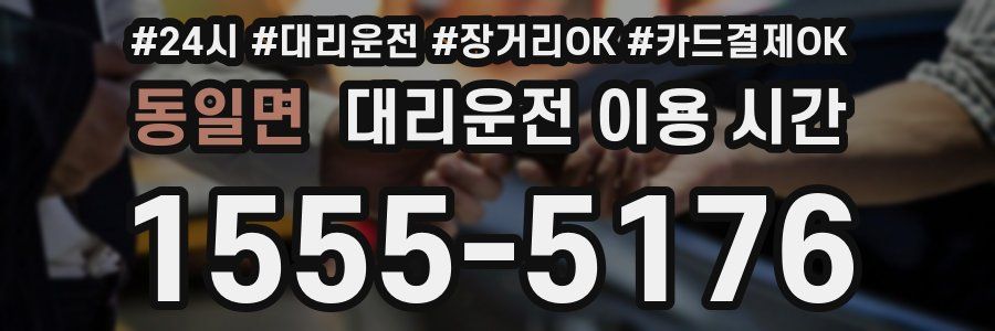 동일면 대리운전 이용 시간