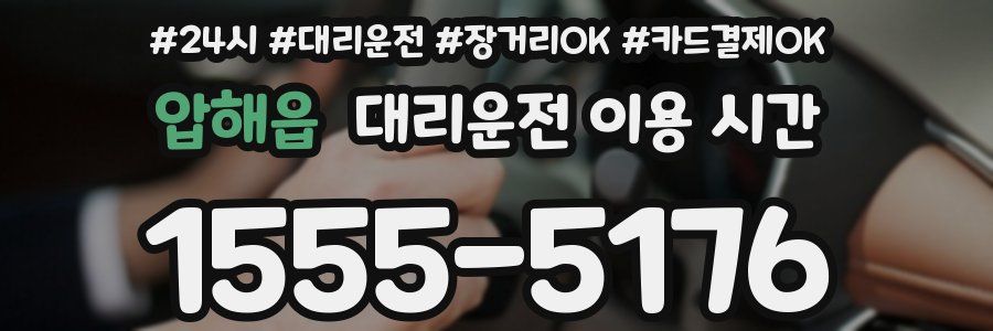 압해읍 대리운전 이용 시간