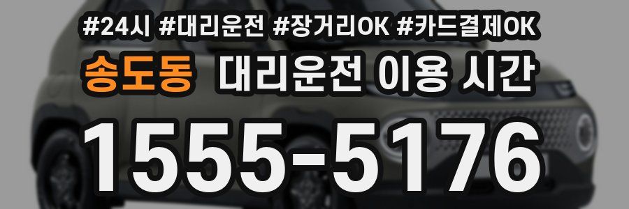 송도동 대리운전 이용 시간