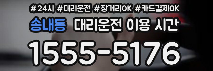 송내동 대리운전 이용 시간