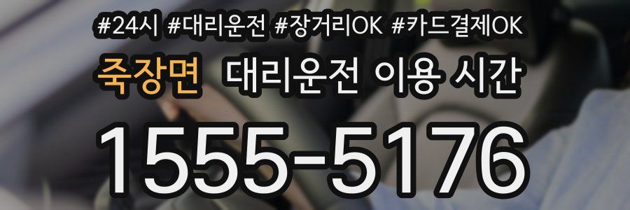 죽장면 대리운전 이용 시간