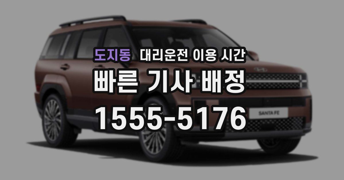 도지동 대리운전 이용 시간