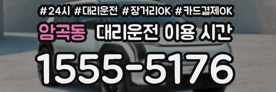 암곡동 대리운전 이용 시간