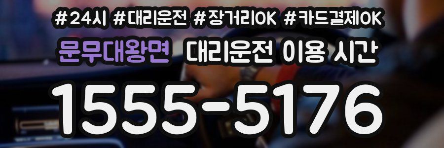 문무대왕면 대리운전 이용 시간