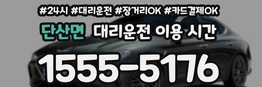 단산면 대리운전 이용 시간