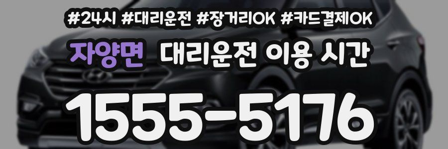 자양면 대리운전 이용 시간