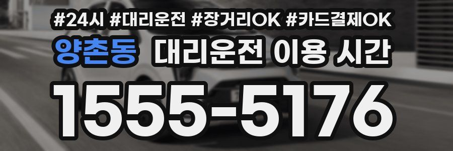 양촌동 대리운전 이용 시간