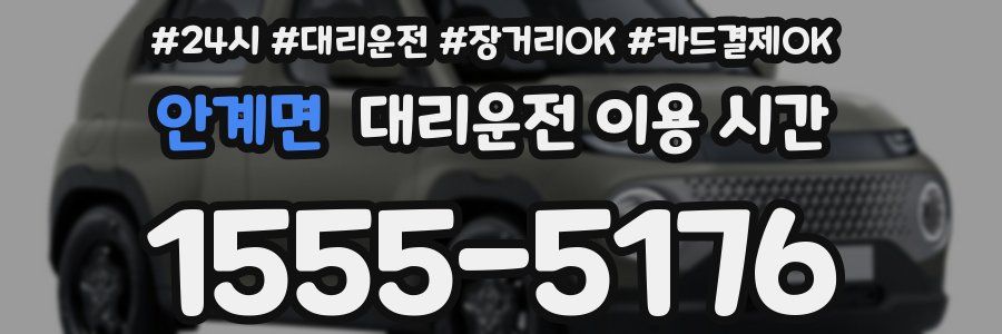 안계면 대리운전 이용 시간