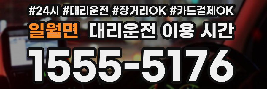 일월면 대리운전 이용 시간