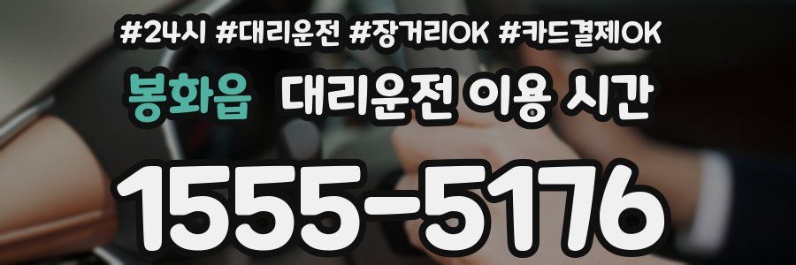 봉화읍 대리운전 이용 시간