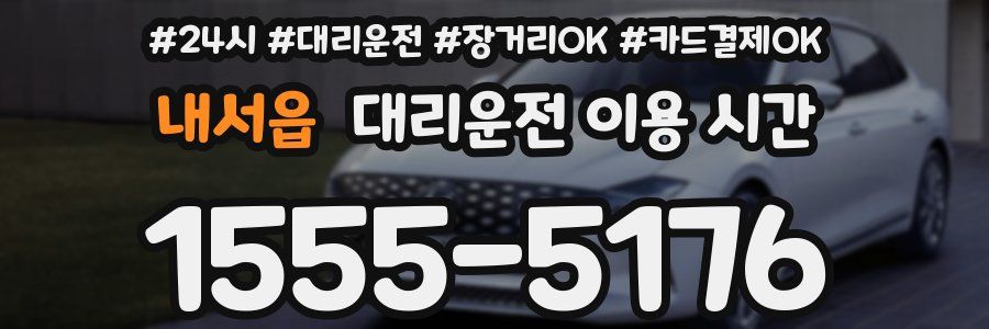 내서읍 대리운전 이용 시간